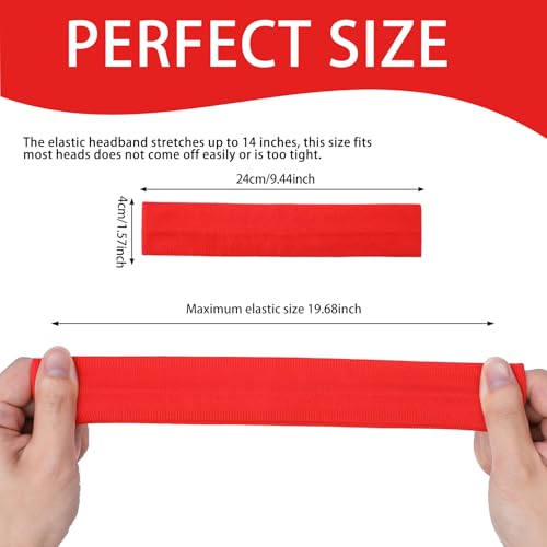 Image of Workout Headbands Non Slip Headband Sport Headbands Sweatbands Elastic Sport Hair Bands for Sports Travel Indoor Fitness Gym