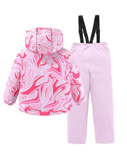 Image of Hiheart Boys Girls Winter Ski Jacket & Pants Set 2-Piece Snowsuit