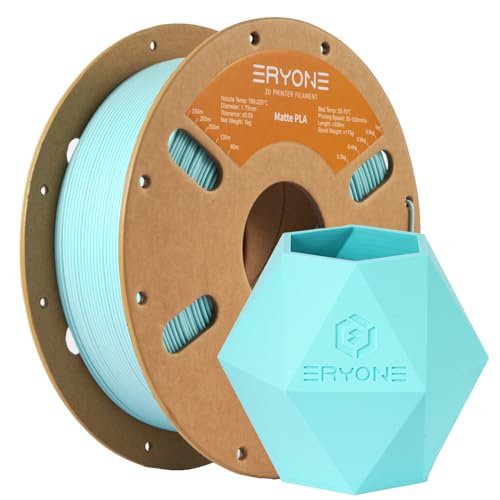 Image of ERYONE Matte PLA Filament for 3D Printer, Filament 1.75mm + /- 0.03mm, 1kg (2.2LBS) /Spool, Mint Green