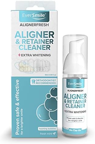 EverSmile AlignerFresh Extra Whitening Aligner & Retainer Cleaning Foam, Aligner Cleaner and Whitener Foam