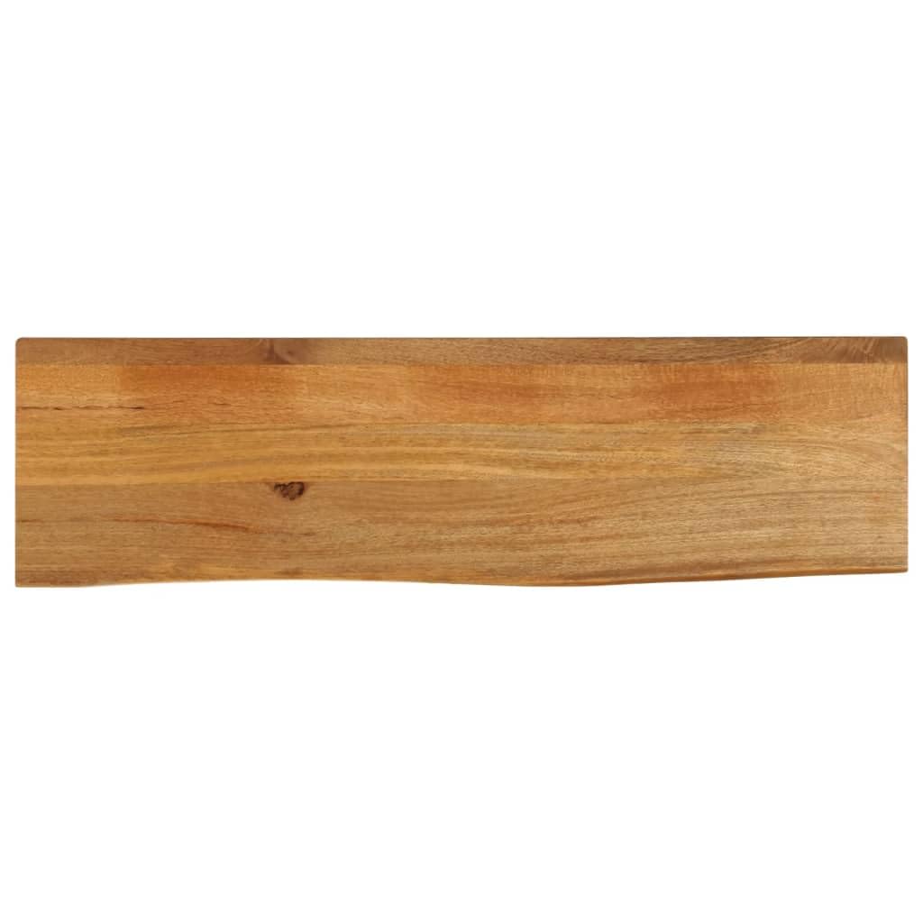 Genérico Tablero de Mesa Borde Natural Madera Maciza Mango 100x20x3,8 cm,Mobiliario,Accesorios para mesas,Tableros para mesas,370564