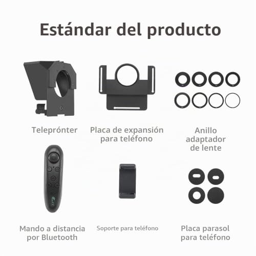Teleprompter portátil para creadores de vídeo con mando a distancia ideal para YouTube y tutoriales 3