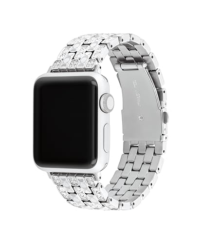 Coach Apple Watch Strap, Compatible with 38mm, 40mm, 41mm Apple Watch, Interchangeable Band, Crystal Design for a Dazzling Look, Personalize Your Style