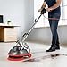 VEVOR Commercial Floor Scrubber Machine, Heavy Duty Floor Cleaner Polisher with 2 Wheels, Professional Electric Carpet Buffer, Max 1900 RPM, 43 FT Cord, 3 Pads & 3 Brushes - All Floor Surfaces