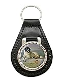 Thema Hund Giftshop UK Neufundländer Hund Von Landseer Leder Schlüsselanhänger