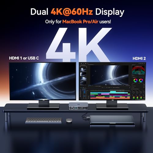 Thunderbolt 4 Docking Station Dual Monitor