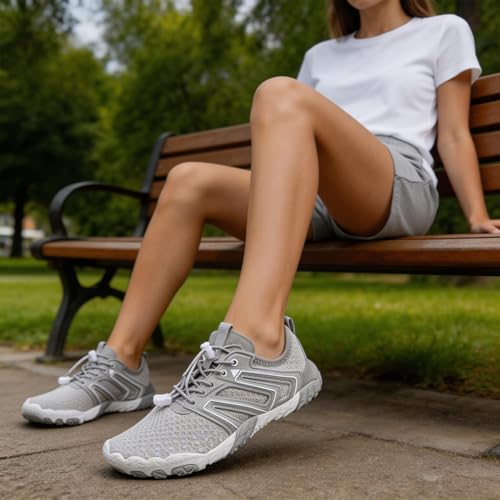Image of Hike Barefoot Shoes for Women Men Breathable & Non-Slip Athletic Footwear Wide Toe Water Shoes,Designed for Walking,Running&Swimming