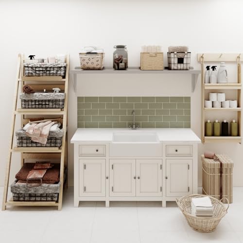 Image of AmGood 14 inch x 60 inch Stainless Steel Wall Shelf | Appliance & Equipment Metal Shelving | NSF | Kitchen, Restaurant, Garage, Laundry, Utility Room | Heavy Duty | Squared Edge