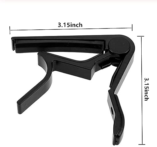 Image of Imaginea Guitar Capo for Acoustic Electric Guitar One Handed Trigger Quick Change Guitar Metal Capo for Ukulele, Electric and Acoustic Guitars with 5 Picks