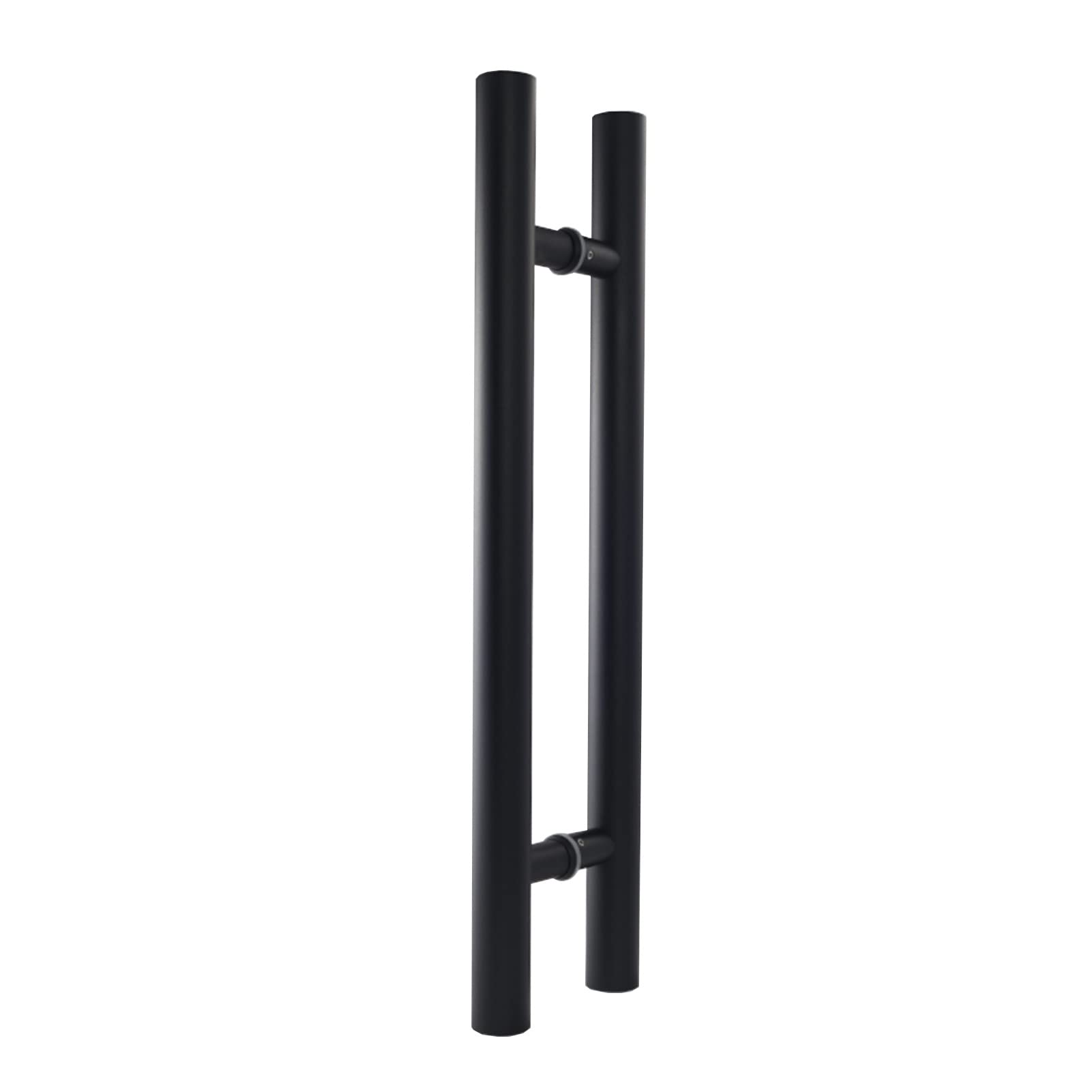 Poignée de porte en verre à pousser et à tirer en inox pour maison