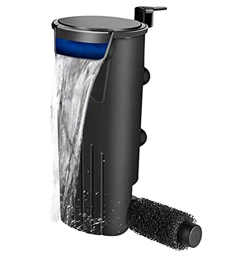 Technologymatter Turtle Filter Submersible Low Water Level Waterfall Filter Turtle Tank Aquarium Filter (Black Filter) #TOP1