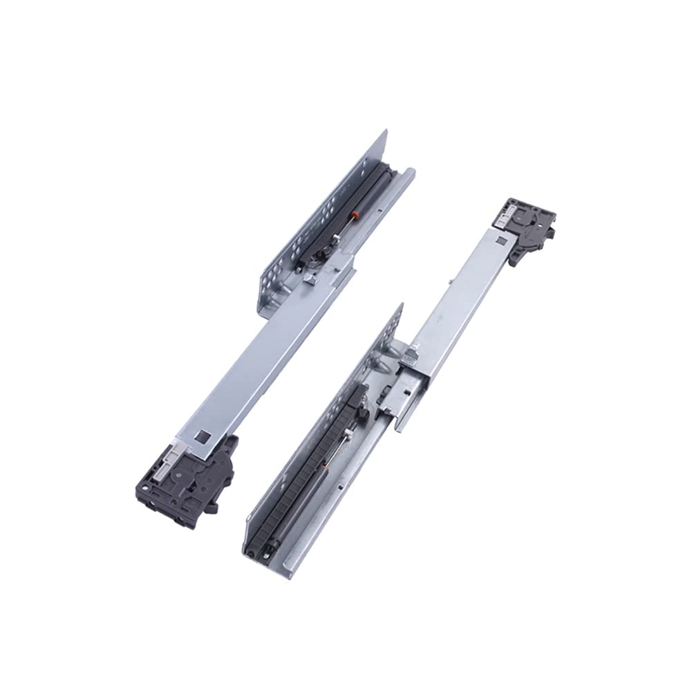 Vollauszug Schubladenschienen Verdeckte Dämpfer Schubladenführung Mit Kupplungen Soft Close Leise Auszugsschienen Unten Montiert Kapazität 35Kg 10 Zoll 250mm (1 Paar)