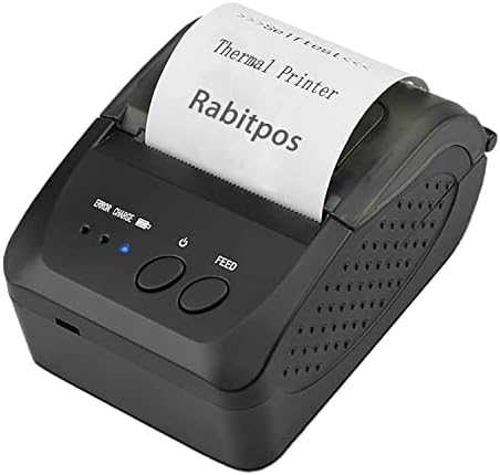 Bluetooth Receipt Printer, 58mm Mini Portable Personal Bill Printer Wireless,Mobile Thermal POS Printer for Small Business, Supports Android/Windows, Not for Square iOS Tablets