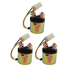 3PCS Starter Solenoid Relay Fit for Honda Rancher/Foreman/Rincon/Pioneer/TRX450ER Replace 35850-HM7-000 35850-HF1-670