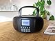 Lenco SCD-6000BK Tragbares Internetradio mit DAB+/FM, Bluetooth, CD-Player und 2,4-Zoll TFT-LCD-Farbdisplay, Dualband-WLAN, Stereo-Sound - schwarz