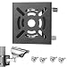 AlfaView Universal Vertical Pole Mount Adapter Bracket for CCTV Security Camera PTZ Dome Vertical Pole Wall Mounting Bracket with Stainless Steel 200mm Loops (1 Pack, Black)
