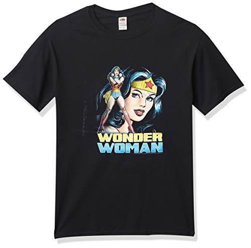 T-Shirt Wonder Woman Noir S Homme Vêtement Pop Culture Casual