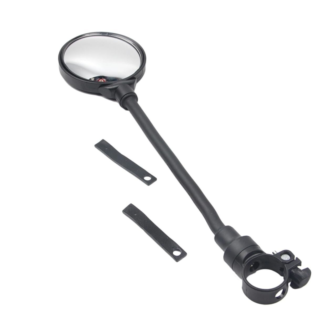 Hemobllo 2 Pezzi specchietto per bicicletta specchietto retrovisore manubrio specchietto per bici da manubrio specchietto elettrocarro regolazione specchietto catadiottro per bici Black
