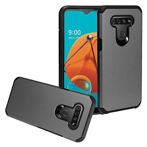 CELZEN - for LG K51, LG Reflect (LM-K500) - Rubberized Hybrid Phone Case - AH2 Gray