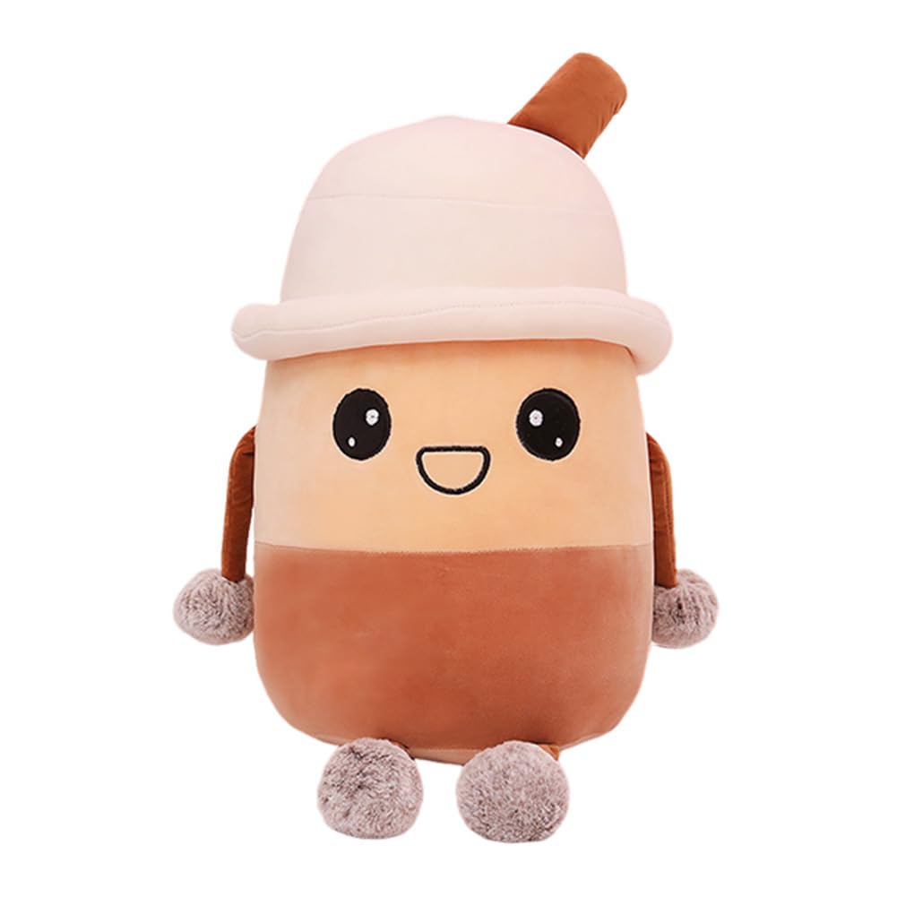 Peluche Bubble Tea Boba 50cm - Jouet Doudou Tasse Thé - Déco Canapé - Cadeau Enfant - Multiple Couleurs
