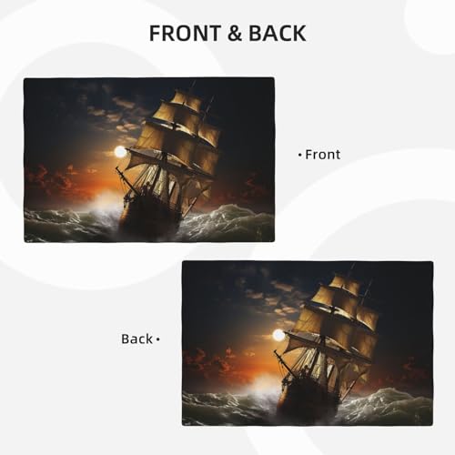 Set de table bateau de qualité supérieure en lin lavable pour table de prestige
