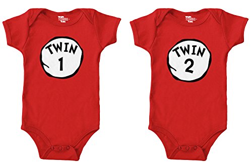 Image of Twin 1 & Twin 2 Bodysuit 2 Pack