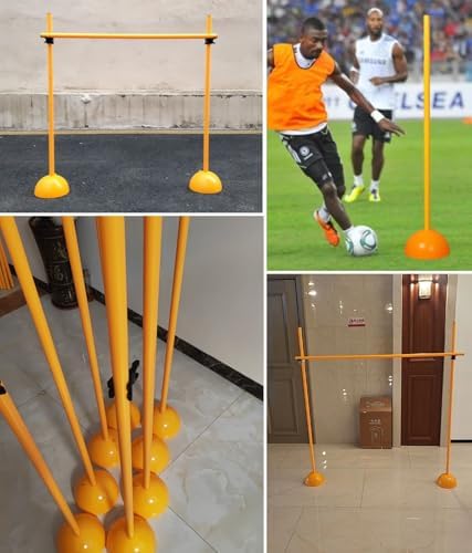 Agility Hurdles - Portable Multi-Function Speed Training Obstacles for Coaches & Athletes, Easy Setup Sports Poles for Enhanced Agility & Performance.