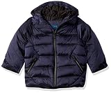 Perry Ellis Boys' Little Iridescent Puffer Jacket, Navy, 7