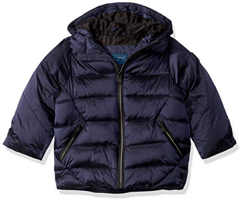 Perry Ellis Boys' Little Iridescent Puffer Jacket, Navy, 7 #TOP18