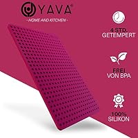 YAVA® Backmatte Hundekekse TESTSIEGER Mini Halbkugel (1cm), Premium Silikon Backmatte für Hundeleckerli, Hundekekse Backform, Leckerli Backmatte für Hunde, Silikonmatte, BPA-frei (Bordeauxrot) – Ansicht 6