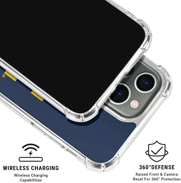 Skinit Clear Phone Case Compatible with iPhone 16 Pro Max - Officially Licensed University of Michigan M Logo Design