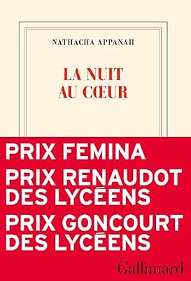 La nuit au cœur – Prix Femina 2025 – Prix Goncourt des Lycéens 2025 – Prix Renaudot des Lycéens 2025