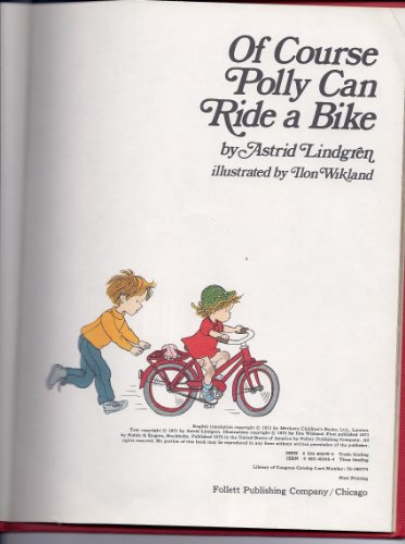 Of Course Polly Can Ride a Bike 0695403494 Book Cover