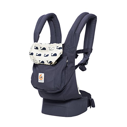 Ergobaby Porte-Bébé Ergonomique et Physiologique, Marine Original 3-Positions, Dorsale et Ventral
