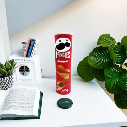 Pringles Diversion Safe Stash Secret Chip Can com compartimento oculto para chaves, dinheiro e objet