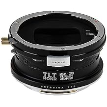 Fotodiox Pro - Tilt/Shift Lens Mount Adapter Compatible with Mamiya 645 M645 Mount Lenses to Fujifilm Fuji G-Mount GFX Mirrorless Camera Body, M645-GFX-TLTROKR