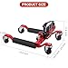 Garvee Car Wheel Dolly Jack Set of 4, 6000 LBS Capacity Hydraulic Vehicle Tire Skates with Foot Pedal & Swivel Casters for Auto Repair, Garage, Workshop, Towing (Fits 12 in Wide Tires)