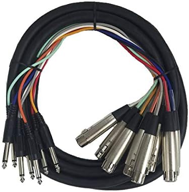 CU/SU703 10' XLR Female to 1/4" TS Male Audio Snake (8-Channel)
