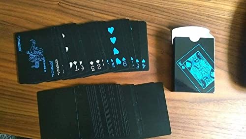Image of Black Edition, Plastic Playing Cards for Family and Friends Card Party on Special Occasions (Silver)