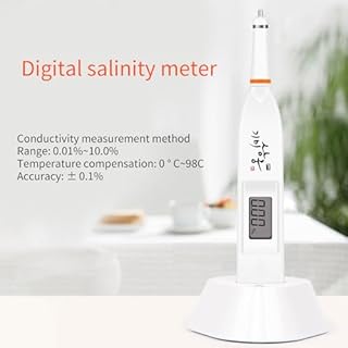Digital Salinity Meter, LFRXION Handhelds Electronic Food Salinity Tester, Liquid Analysis Detectors, ABS Measure Meter Concetion meter, Soup Saltwater Hydrometer Analysis for Kitchen Food
