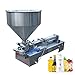 Filling Machine,100-1000ML Auto Filling Machine Paste Liquid Filling Machine Pneumatic,30W Oil Machine To Fill Bottles Pneumatic Piston Filler w/Single Nozzles for Juice Essential Shampoo Perfume (1)
