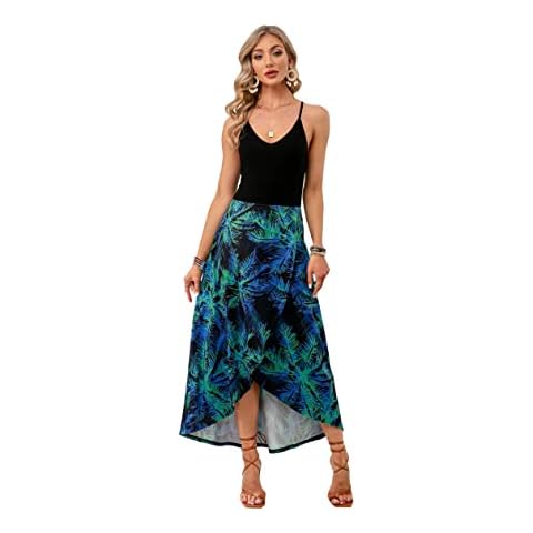 Enmain Mujer Floral Vestido Maxi Verano Cover