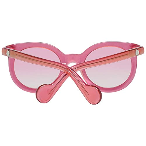 Moncler Men's Modern Rectangular Sunglasses, Pink (Fucsia Luc/Viola Grade E), 514