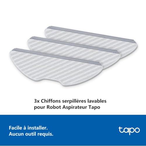 Tp Link Tapo Rva300 Chiffon de vadrouille lavable pour Rv30Rv10 Pack 3 Neuf - vue 4