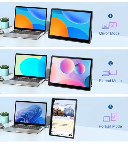 Image of Industrial Touchscreen Monitor 13.3 inch, FHD 1920x1080 IPS Laptop Touch Monitor HDMI VGA Display Support VESA Mount Compatible with Laptops PC Mac (13.3 Inch)