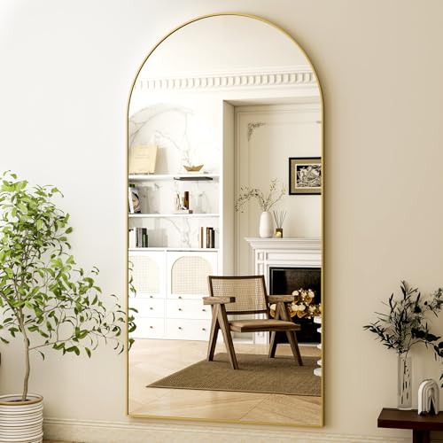Image of HARRITPURE 76 inchx34 inch Arched Full Length Mirror, Floor Mirrors
