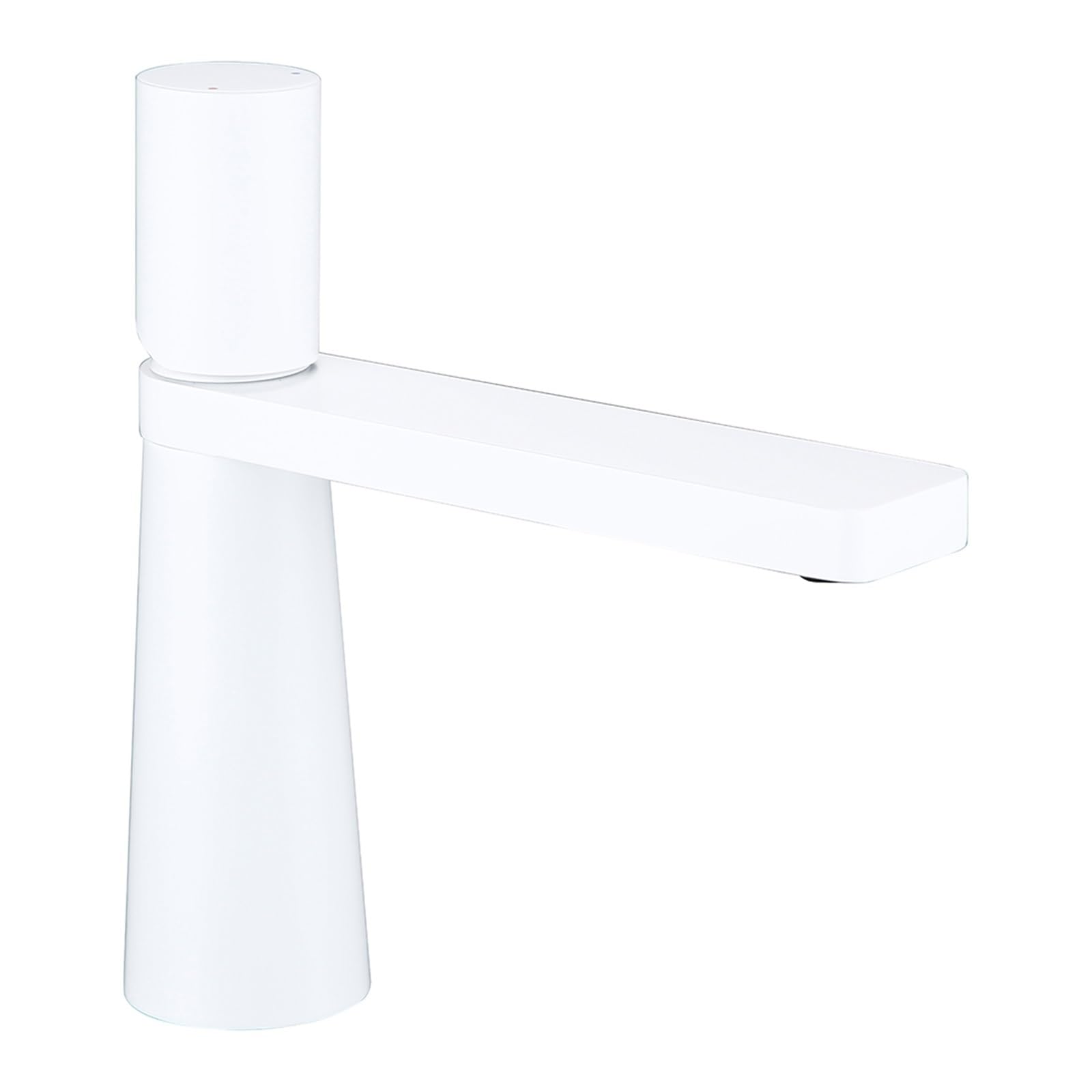 Mitigeur lavabo rotatif 360 pour salle de bain moderne blanche et or rose