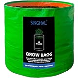 SINGHAL 60 Gallon Grow Bag - 24'x24' HDPE Fabric...
