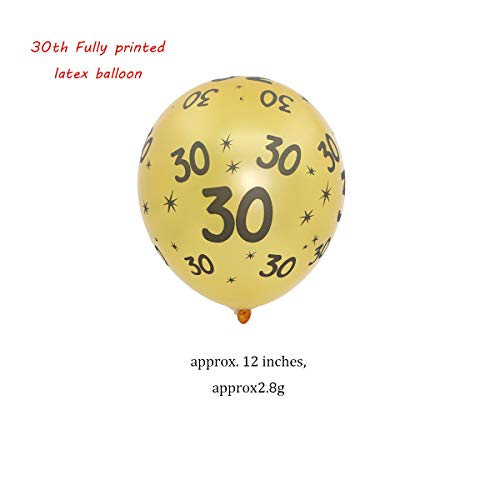 Liwein 20Pezzi Palloncini 30 Anni,Compleanno