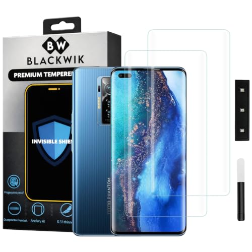 Image of Blackwik UV Curved Tempered Glass for Techno Phantom X | 2-Pack